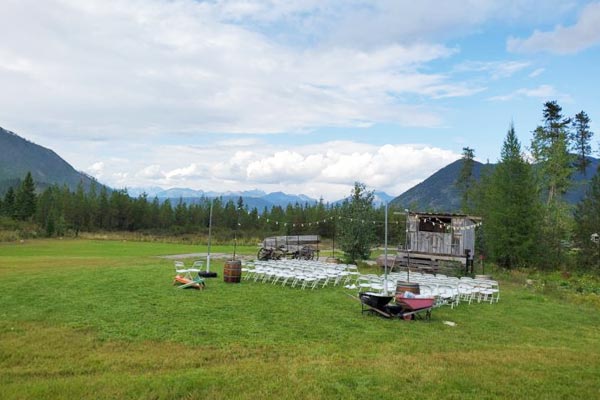Wedding Tent Rental & Venue - Glacier View Venu - Flathead Valley Montana